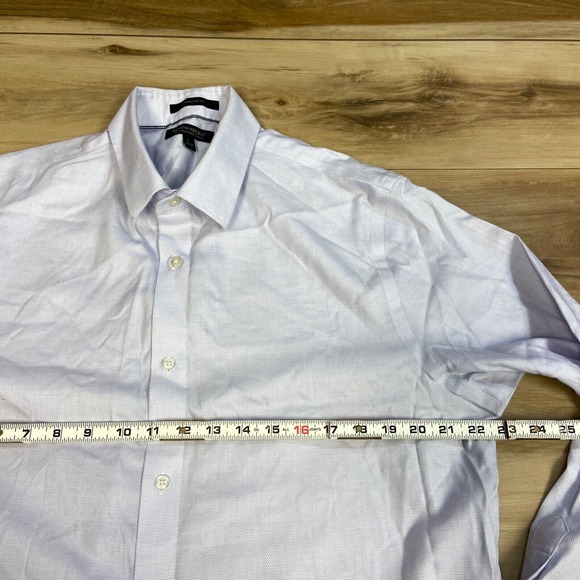 Banana Republic Mens Shirt Large Non Iron Standard Fit Purple Button Up - Picture 8 of 9